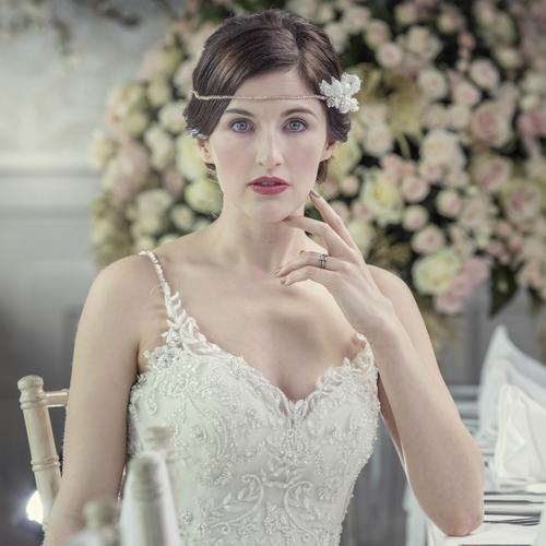 English rose style bridal makeup